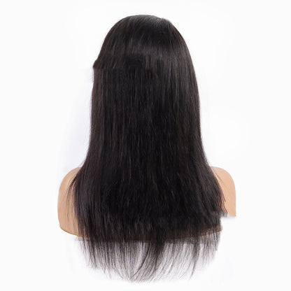 Natural Look Human Hair Headband Wig