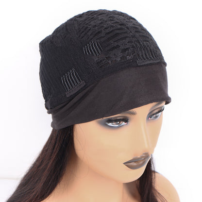 Natural Look Human Hair Headband Wig