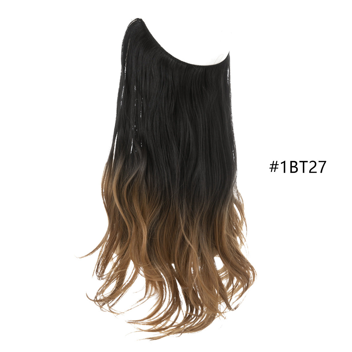 Fishing Line Large Wave Multi-color Gradient Hair Extensions