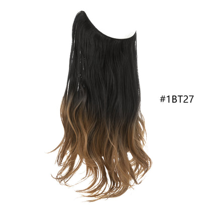 Fishing Line Large Wave Multi-color Gradient Hair Extensions