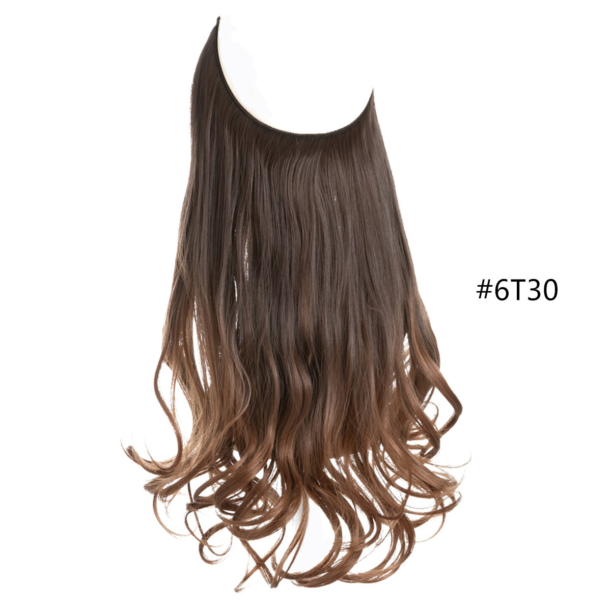 Fishing Line Large Wave Multi-color Gradient Hair Extensions