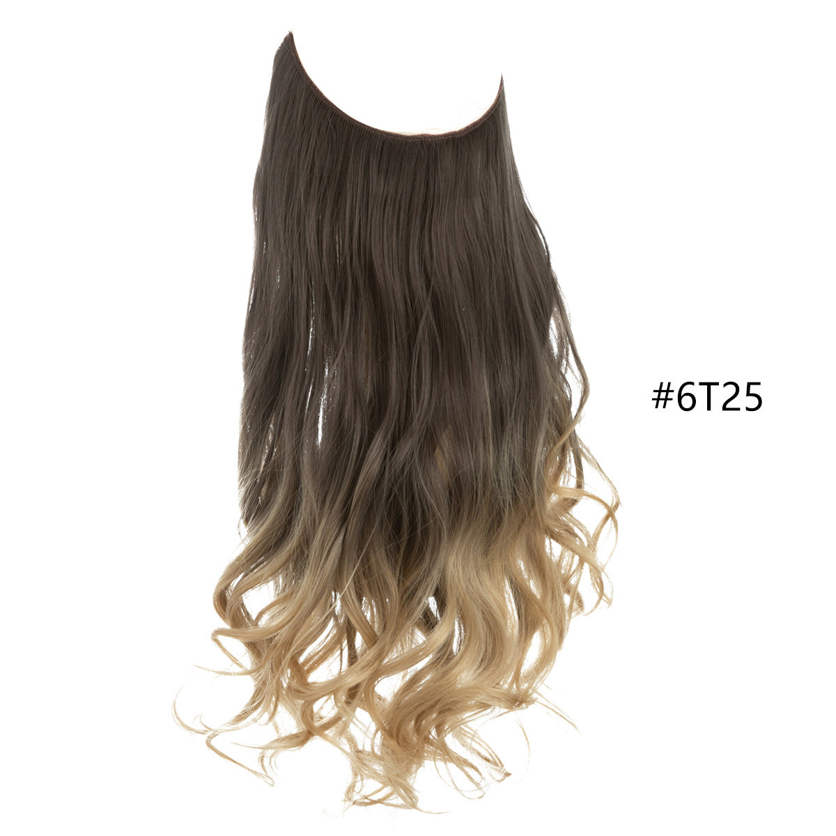 Fishing Line Large Wave Multi-color Gradient Hair Extensions