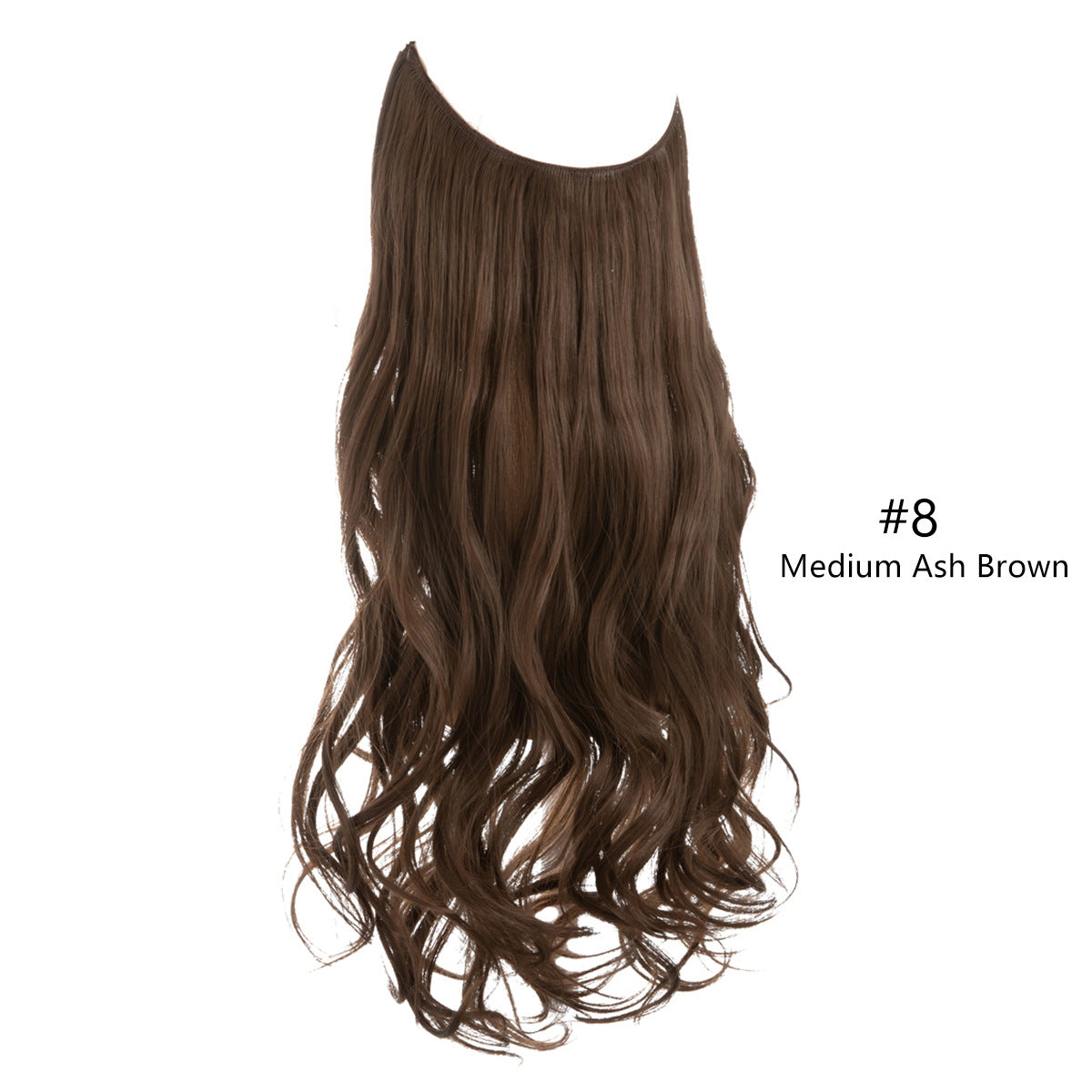 Fishing Line Large Wave Multi-color Gradient Hair Extensions