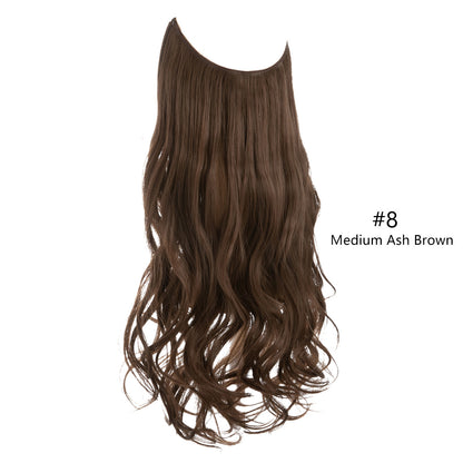 Fishing Line Large Wave Multi-color Gradient Hair Extensions