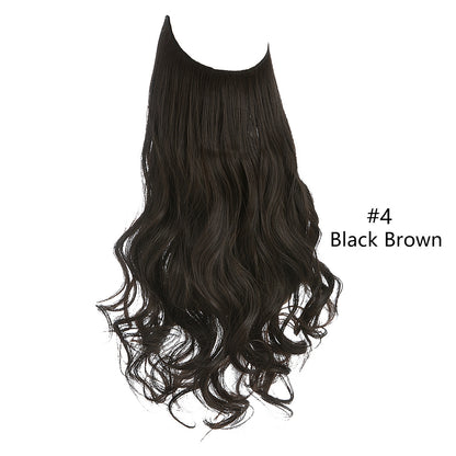 Fishing Line Large Wave Multi-color Gradient Hair Extensions