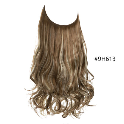 Fishing Line Large Wave Multi-color Gradient Hair Extensions