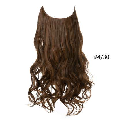 Fishing Line Large Wave Multi-color Gradient Hair Extensions