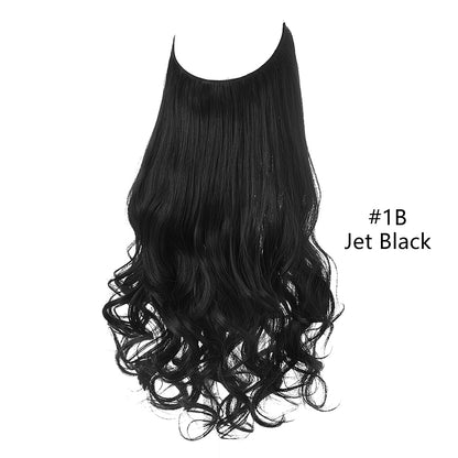 Fishing Line Large Wave Multi-color Gradient Hair Extensions