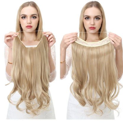 Fishing Line Large Wave Multi-color Gradient Hair Extensions