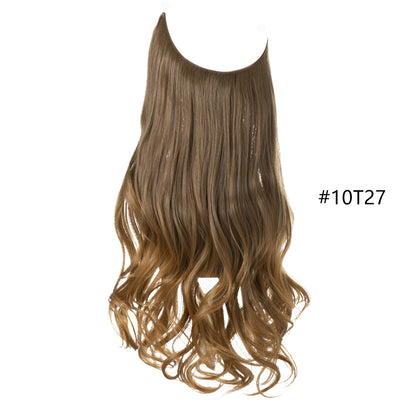 Fishing Line Large Wave Multi-color Gradient Hair Extensions