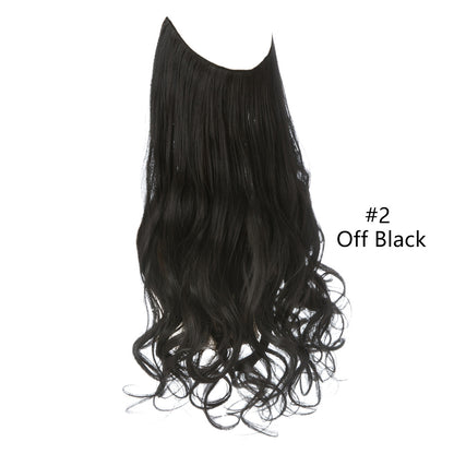 Fishing Line Large Wave Multi-color Gradient Hair Extensions