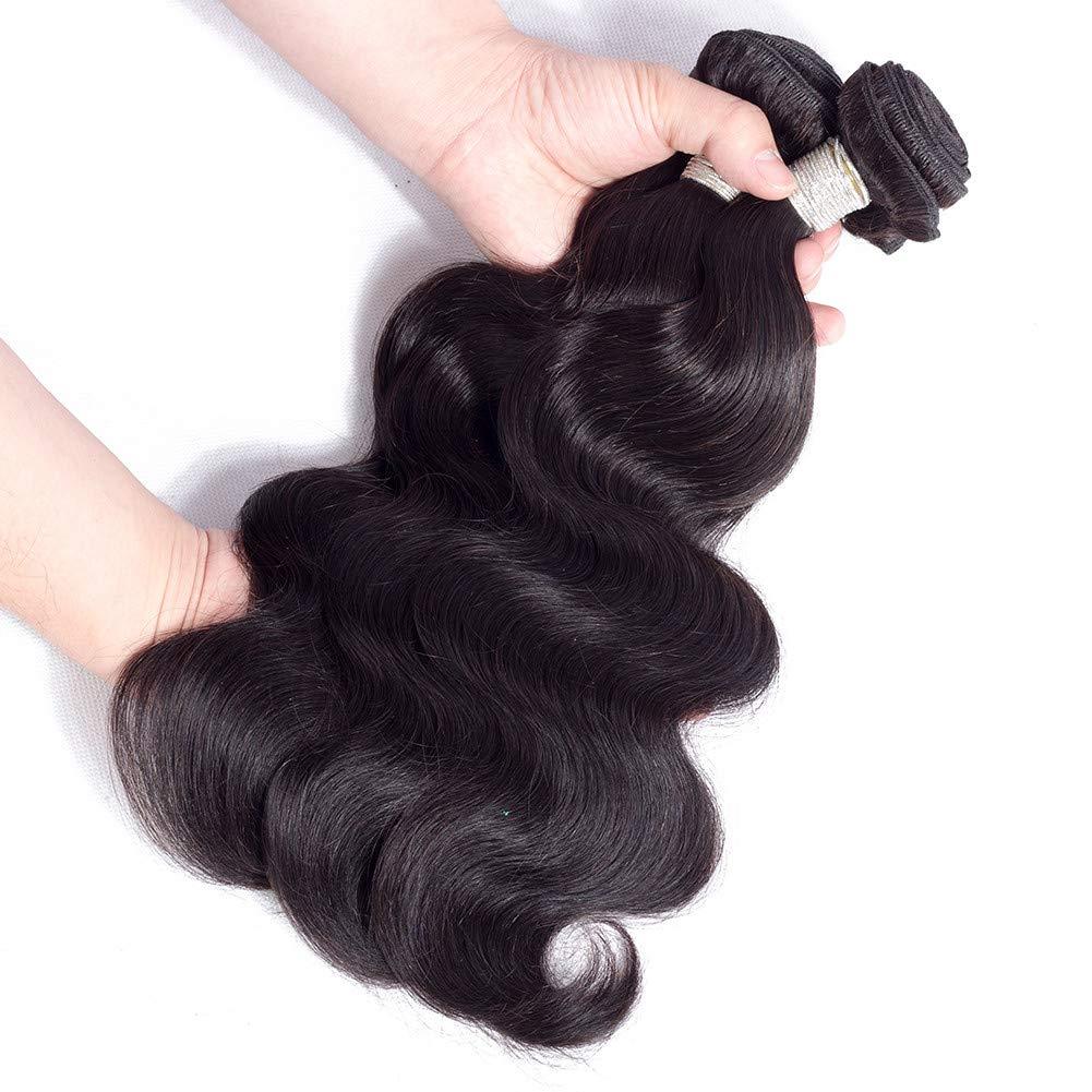 Natural Color Human Hair Bundles Body Wave Extensions